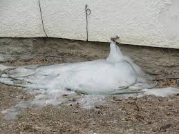 blocked drain Bristol frozen outdoors
