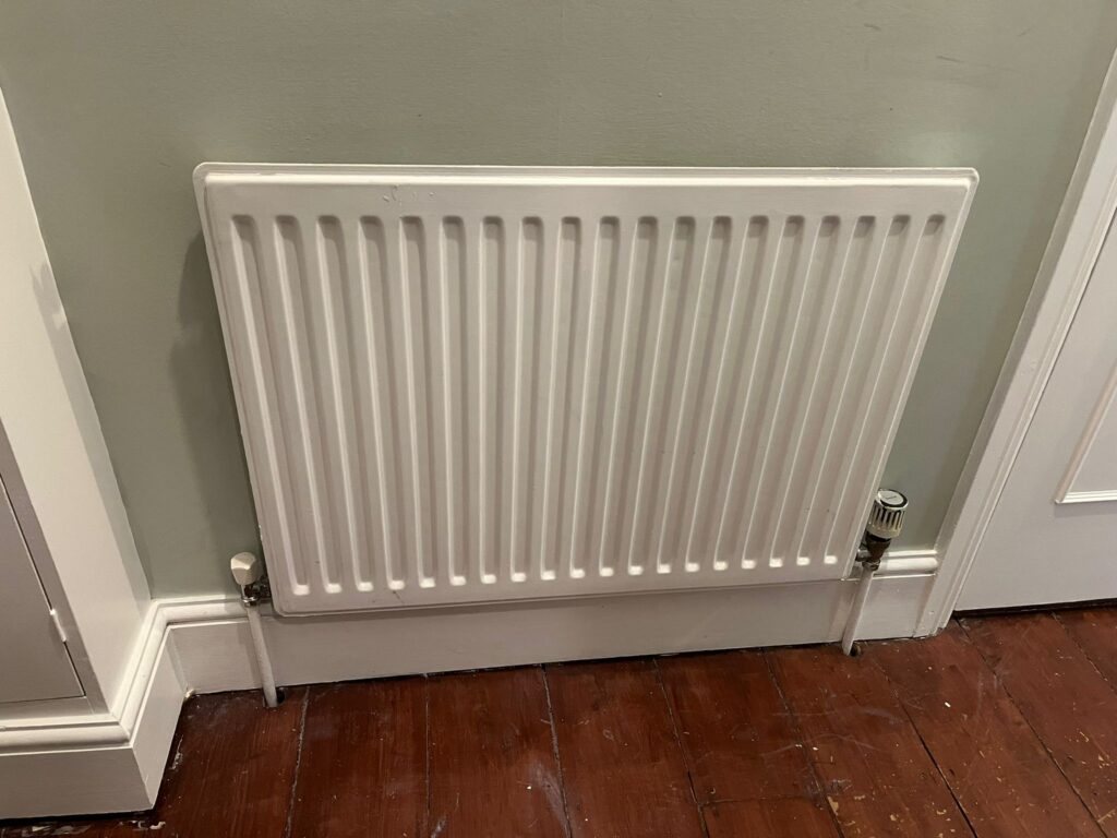 radiator on wall